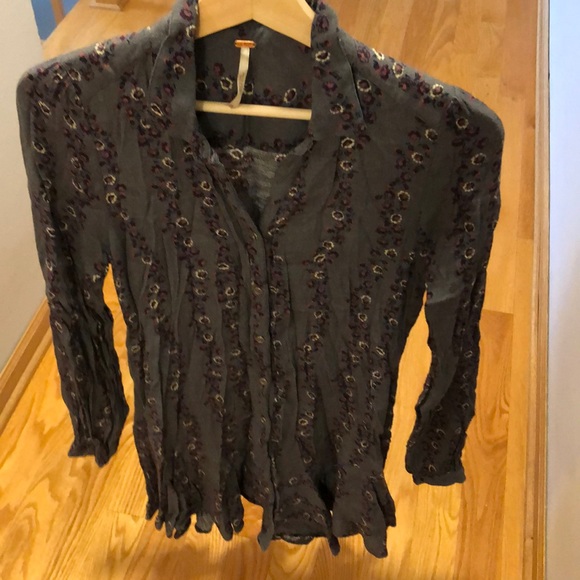 Free People Floral Print Mini Dress - Picture 2 of 3